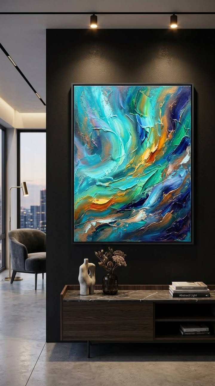 อัลบั้มรวมงานวาดสีน้ำมัน abstract โมเดิร์น หรูหรา