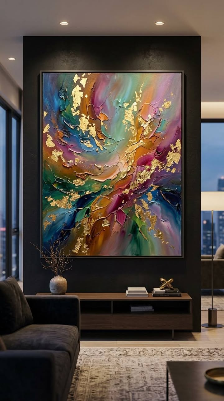 อัลบั้มรวมงานวาดสีน้ำมัน abstract โมเดิร์น หรูหรา